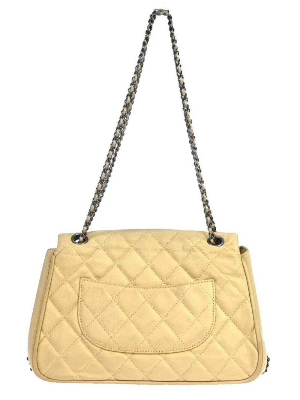 Chanel Beige Calfskin Chain Handbag - Picture 2 of 13